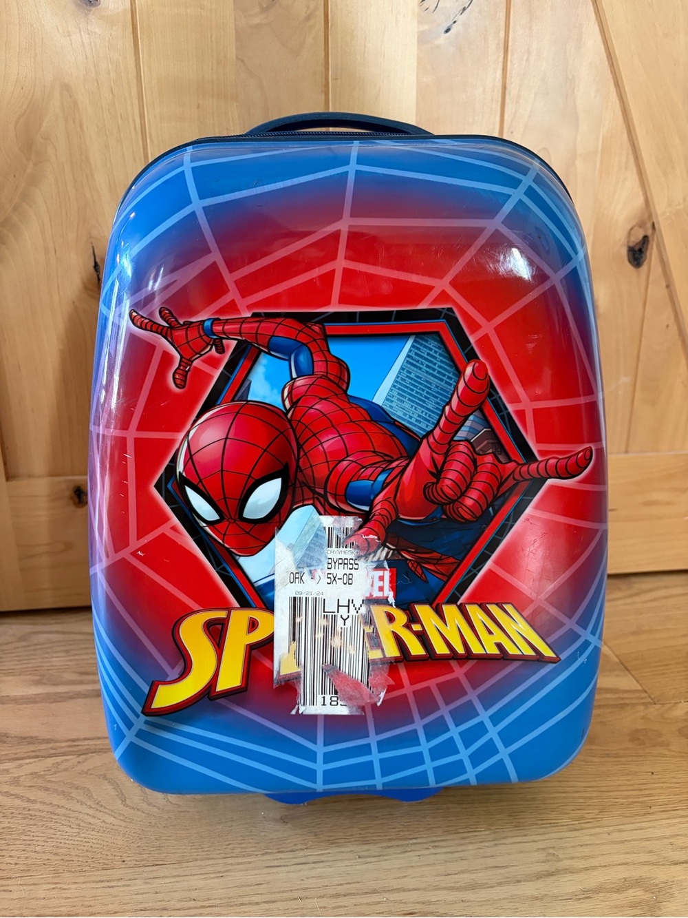 American Tourister Spiderman Hard Shell Rolling Suitcase Luggage Carry On Kids